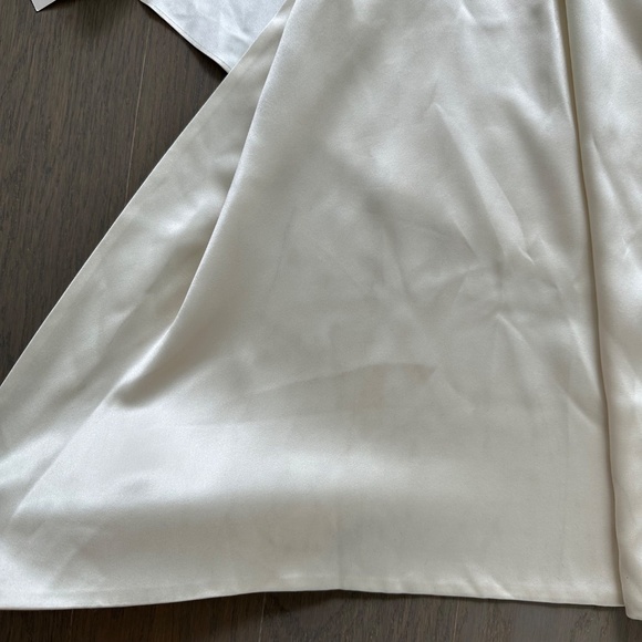 Reformation Margot Wedding Dress Gown Silk Satin Ivory Mermaid Train With Tags 0 - Picture 12 of 16